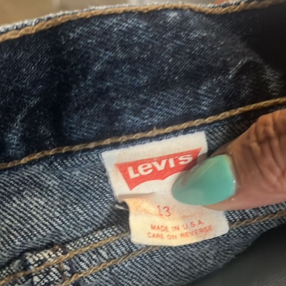 Vintage Levi’s Women’s Acid Wash Back Seam Back Zippers High Rise Tapered Sz 13 - Picture 7 of 8